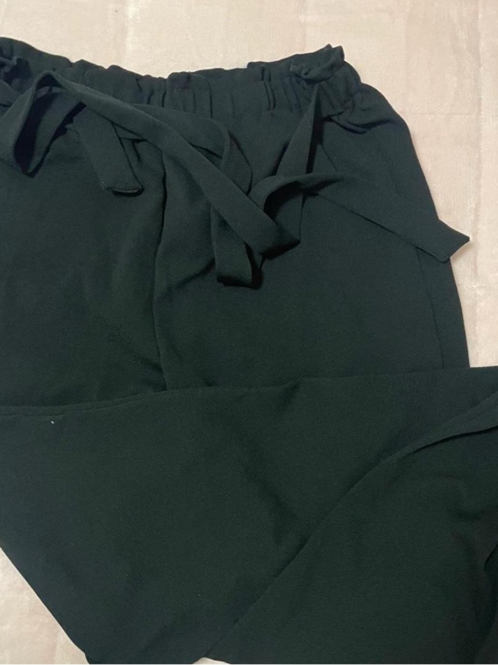 Everyday Black Drawstring Waist Jogger Trousers